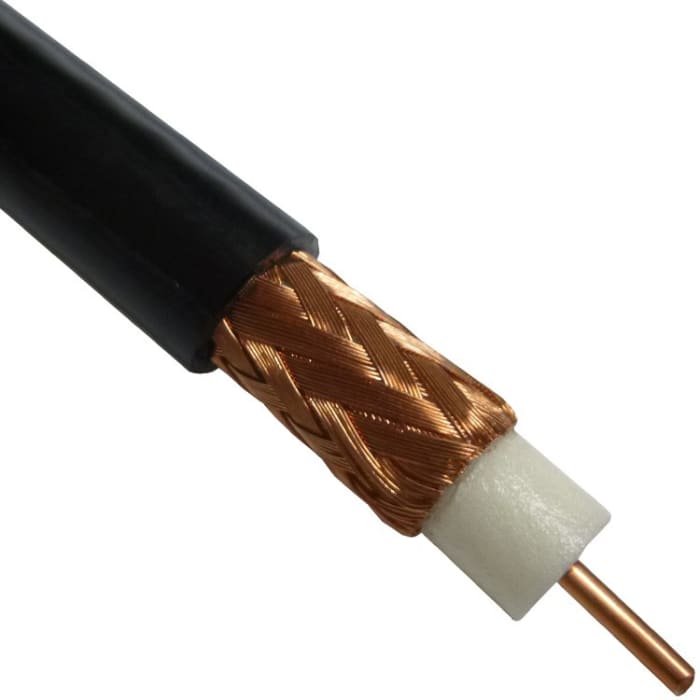 What extruder is used for coaxial cable?