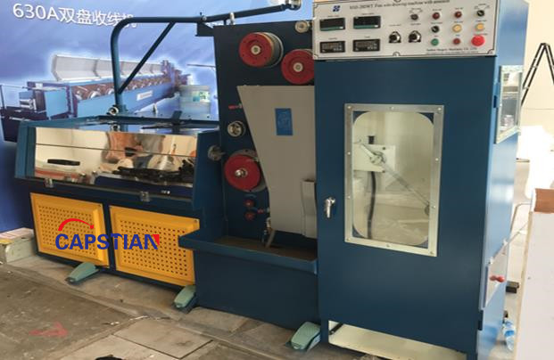 22DWT Copper wire drawing machine with annealer from capstian tech